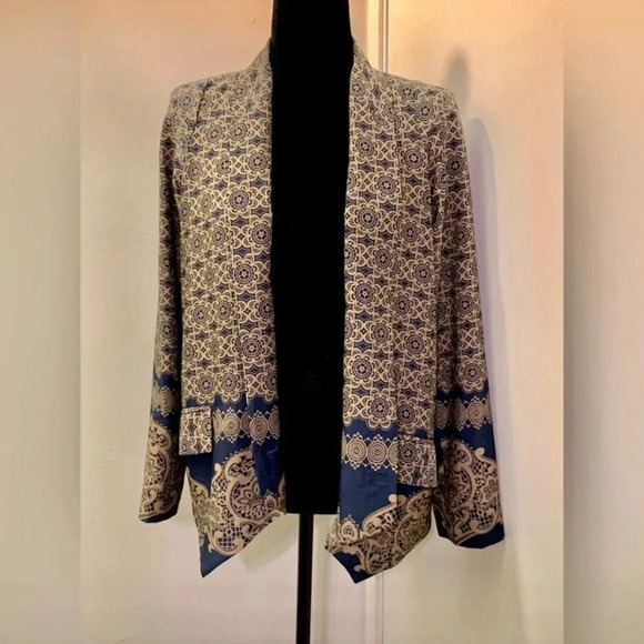 CARTONNIER by ANTHROPOLOGIE NWOT Drape Blazer Jacket - Picture 1 of 9